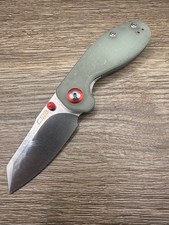 CJRB Maileah J1918 Swaggs Natural Jade G10 Red Accents AR-RPM9 Folder Used picture