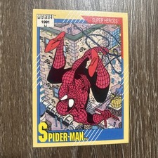 1991 Impel Marvel Universe #1 SPIDER-MAN Trading Card Mint π₯ picture