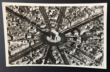 RPPC Paris France Arc de Triomphe Aerial View Black & White Real Photo PC Greff picture