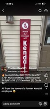 Vintage Kendall Vertical Metal “Protect Your Investment With Kendall Motor Oil” picture
