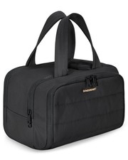 BAGSMART Travel Toiletry Bag, Lightweight 11.8 x 7.3 x 8.3 inches, Black picture
