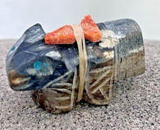 Zuni Fetish Native American Hand Carved with Shell offering bundle picture