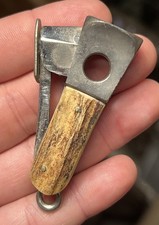 Vintage German Donatus Solingen Cigarette Cigar Cutter Stag Antler Handle picture