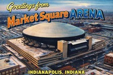 Greetings from Market Square Arena INDIANAPOLIS, INDIANA MODERN Postcard A54 picture