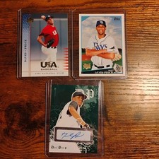 DAVID PRICE 2008 JUST MINORS AUTO RC + 2 More Early Cards Pre Rookie Lot picture