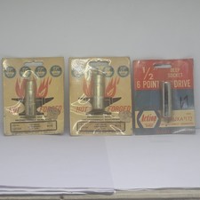 3 vintage ACTION HOT FORGED TOOLS socket lot picture