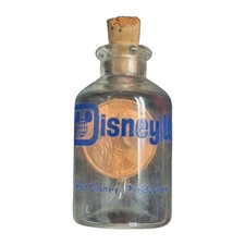 Vintage 1977 Walt Disney World Penny in a Bottle Glass Souvenir  picture
