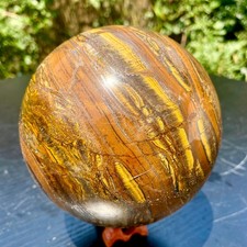 4.9LB Natural Rare Tiger Eye Crystal Ball Sphere Healing Gemstone Minerals picture