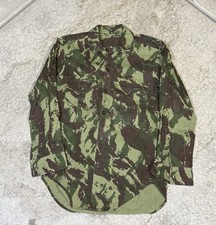 VTG Men's NOS 1960s 1970s Portuguese Army HBT Lizard Camo Shirt Sz 2 S-M 60s 70s picture