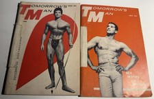 TOMORROWS MAN DUO - MAR. 1956/JULY 1956 PHYSIQUE PHOTOGRAPHY & ART MAGAZINE SET picture