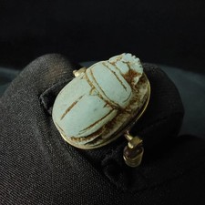 Authentic Ancient Egyptian Antiquities Egyptian Copper scarab Ring Egyptian BC picture