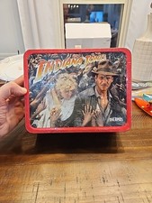 Vintage 1984 Indiana Jones And The Temple Of Doom Metal Lunch Box - No Thermos picture
