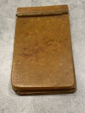 VTG 1934 Art Deco Bakelite Flip Notepad - Handwritten 
