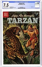 Tarzan #114 Painted Cover - 1959 - CGC 7.5 - Mo Gollub picture