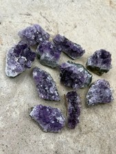 Bulk Natural Amethyst Clusters- Beautiful 10 Pc Uruguay Amethyst Crystals  picture