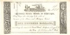 Branch State Bank at Chicago $100 - Obsolete Currency - Paper Money - US - Obsol picture