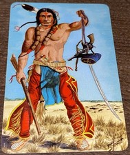 1956 F279-8 Quaker Pack-O-Ten Braves Of Indian Nations LOW DOG NM-MINT++ picture