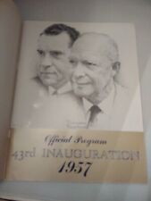 Official Program 43rd Inauguration 1957 Dwight Eisenhower Richard Nixon Cover... picture