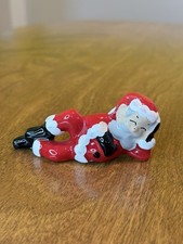 Vintage Pixie Santa Claus Ceramic Figurine Christmas Holiday Decor picture