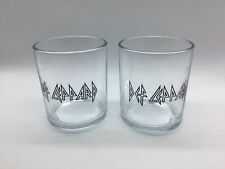 Def Leppard Pair Of 2 Low Ball Glass Cocktail picture