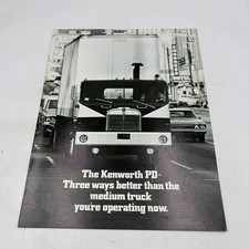 1970's KENWORTH PD SEMI TRUCK Vintage Dealer Sales Brochure data picture