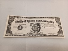 Vintage 1969 NASA Space Race Novelty MOON MONEY Neil Armstrong picture