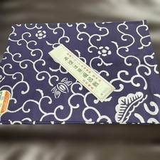 Japanese Furoshiki , Hon-dyed, Chu-dyed, high-quality broad cloth, 4 widths, unu picture