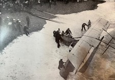 ANTIQUE ORIGINAL WORLD WAR 1 AIRPLANE RESCUE IMAGE Estate Sale picture