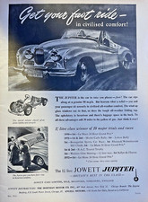 1953 Magazine Advertisement Jowett Jupiter Get Your Fast Ride picture