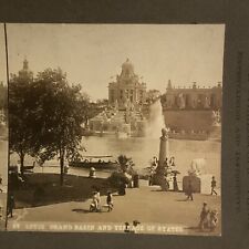 VINTAGE ANTIQUE CAMERA STEREOVIEW STEREOSCOPE CARD St Louis Grand Basin picture