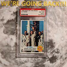 1969 Topps Man On The Moon #51B HI THERE PSA 8 (OC) RARE 👨🏽‍🚀🌕🚀 picture