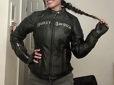 Harley Davidson Women’s Miss Enthusiast 3-in-1 Leather Jacket | Size XS picture