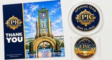 Universal Epic Universe Grand Opening Team Member Exclusive Medallion Coin Set picture