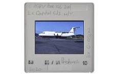 BAE 146-200 G-BSRV Prestwick Airport 1991 Photo 35mm Slide picture