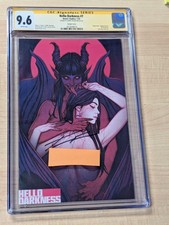 Hello Darkness #7, NSFW Variant Cover, CGC SS 9.6, signed by Frison NM (2025) picture