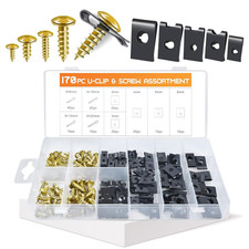 OTUAYAUTO 170PCS Car U Clips with Screw Assortment Kit - 10 Different Sizes Auto picture