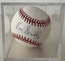 SPORTSACASTER Vin Scully autograph, signed baseball in BallQube picture