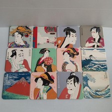 Coaster Ukiyo-e  Setof 12 Japanese Art Katsushika Hokusai Utagawa Hiroshige new picture