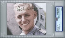 Erich Hartmann Signed 3x5 Print WWII German Ace 352 Victories Auto Pose B picture
