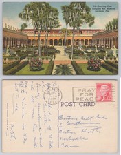 1957 Ringling Art Museum Sarasota, FL Courtyard Curteich Postcard picture