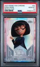 2023 Topps Chrome Disney100 #80 Edna Mode Refractor PSA 10 picture