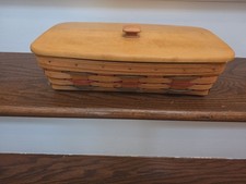 Longaberger 1996 Vanity Basket, Liner, and Lid (No Protector) picture