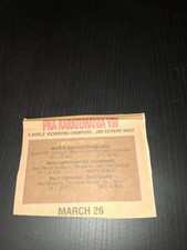 RARE HTF 1994 PKA KARATEMANIA VIII WORLD TITLE FIGHTS CLIPPING AD picture