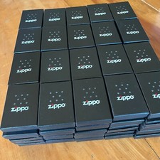 LIGHTER lot of 100 GENUINE ZIPPO EMPTY BOXES WITH PAPERS USA picture