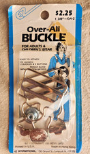 Vintage EZ Over-All Strap Buckles (2) for Sewing Projects - NIP Factory Sealed picture