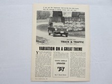 1968 1969 Toyota Corolla Sprinter Sales Brochure Road Test Catalog  picture