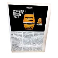 1981 Millionaire Cologne Mennen Vintage Original Print ad picture
