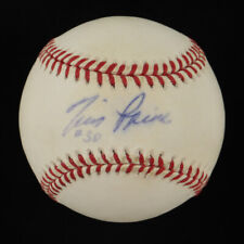 TIM RAINES AUTOGRAPHED BASEBALL AND COA picture