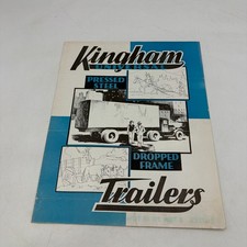 1930s Kingham Trailers Dealer Sales Brochure Folder 3-15 Ton Models Fifth Wheel picture