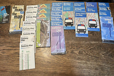Lot of MTA NYC Subway, Bus, and Bike maps -  picture